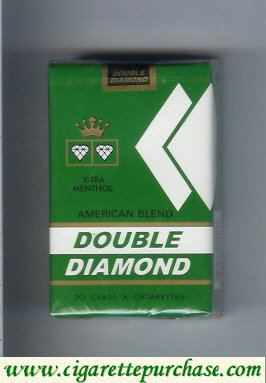 Double Diamond American Blend X-tra Menthol cigarettes soft box